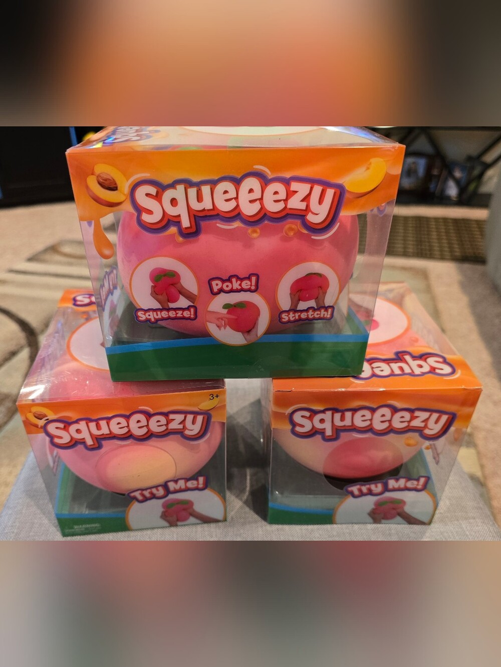 1- Squeezezy Peach, 3 Available, Price Is For 1 Peach